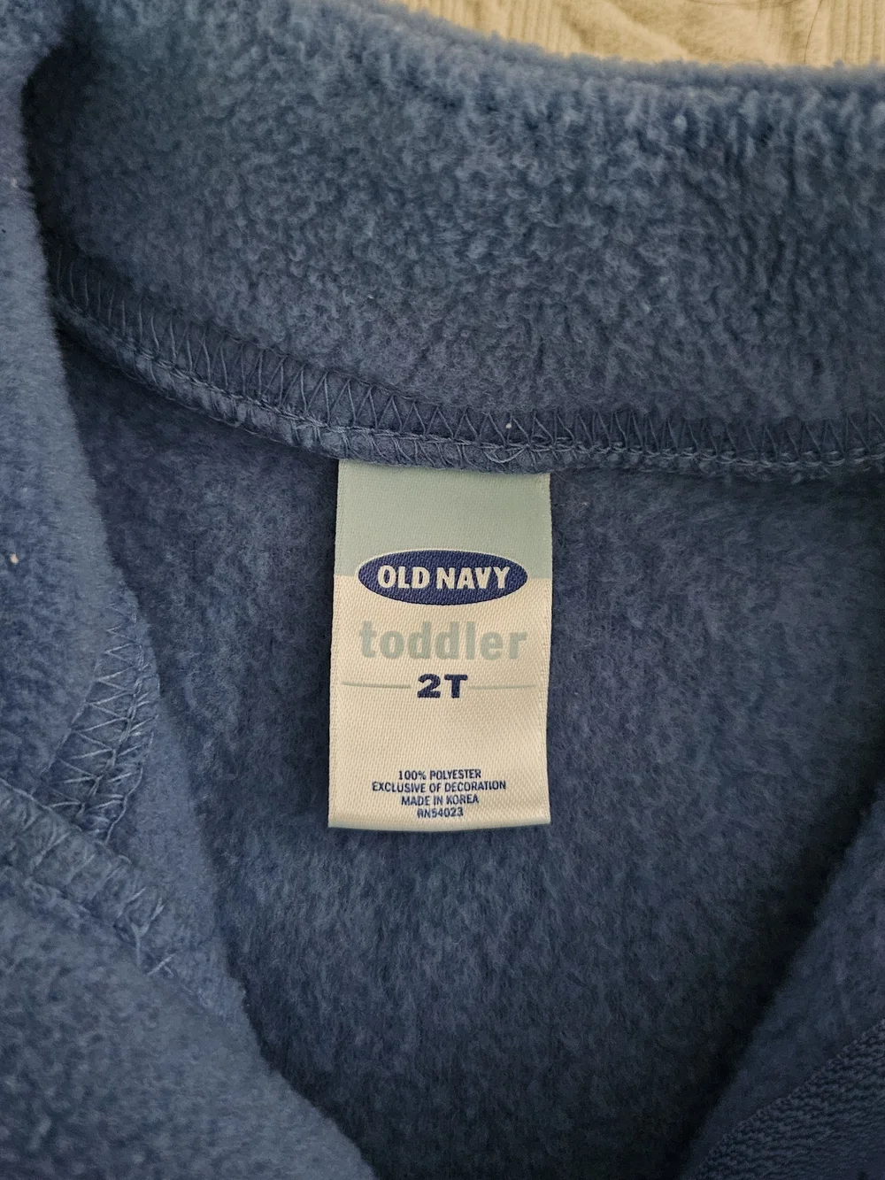 Old Navy Kids Blue Fleece Quarter-Zip Pullover